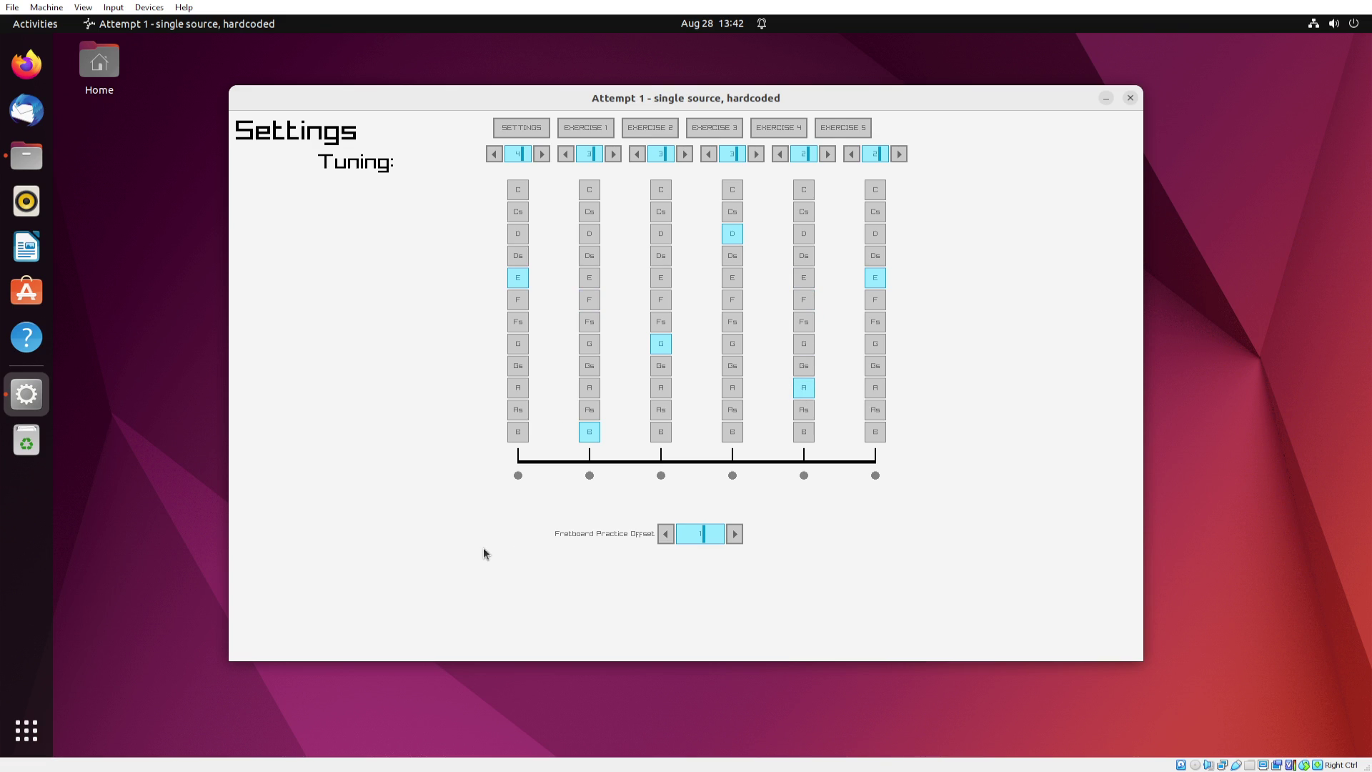 Guitar tool selections