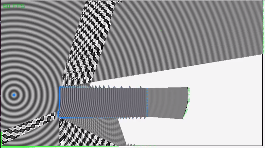 Wave passing through media, attempted to model reflections